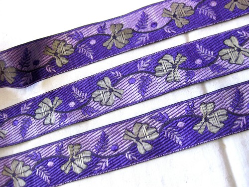 Borte webband zierband floral - borte,