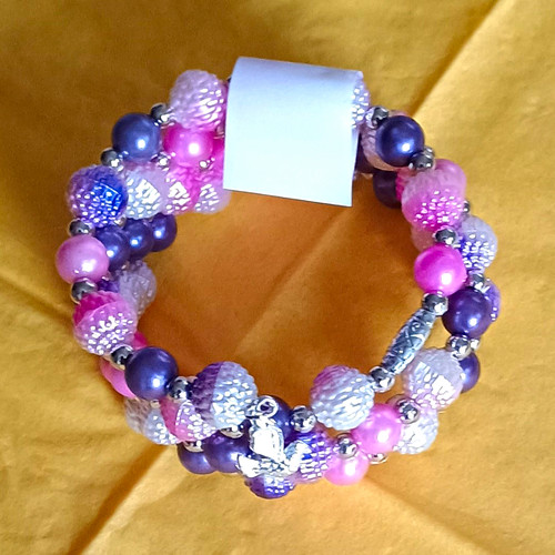 Armband kunststoff perlen - armband, kunststoff-perlen