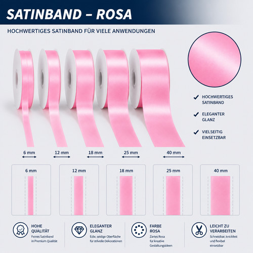 Satinband 25m geschenkband - 25m,